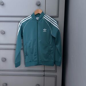 Kids Adidas Turquoise track Jacket nwot